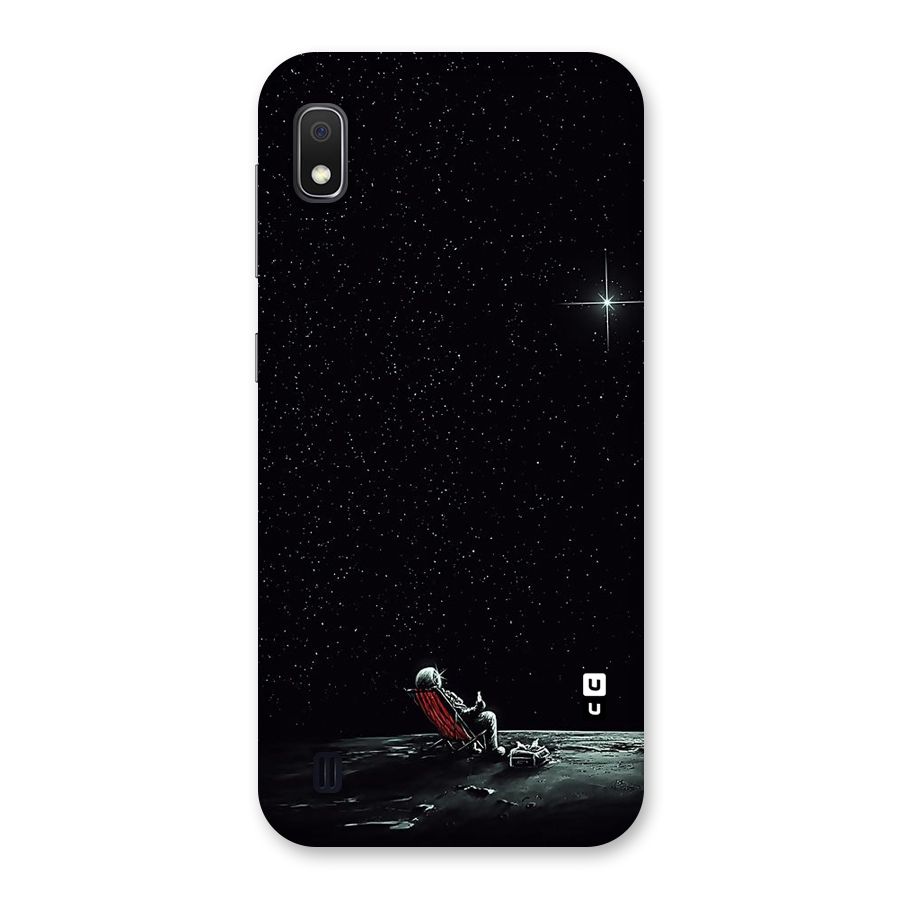 Resting Spaceman Face Back Case for Galaxy A10