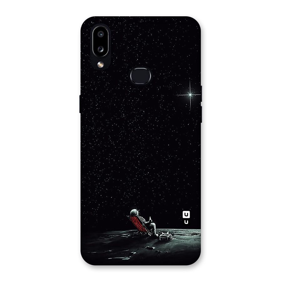 Resting Spaceman Face Back Case for Galaxy A10s