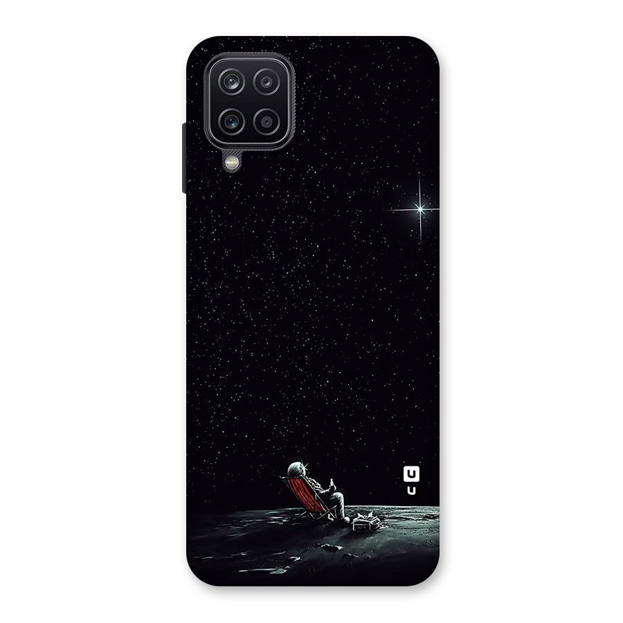 Resting Spaceman Face Back Case for Galaxy A12
