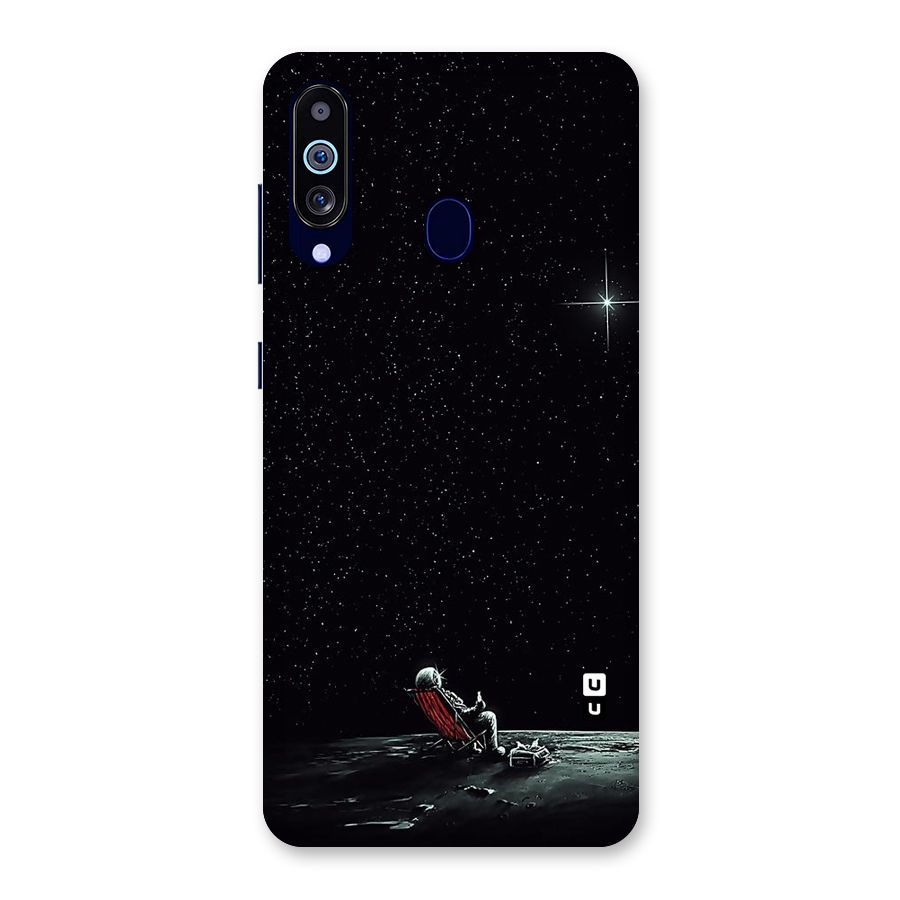 Resting Spaceman Face Back Case for Galaxy A60
