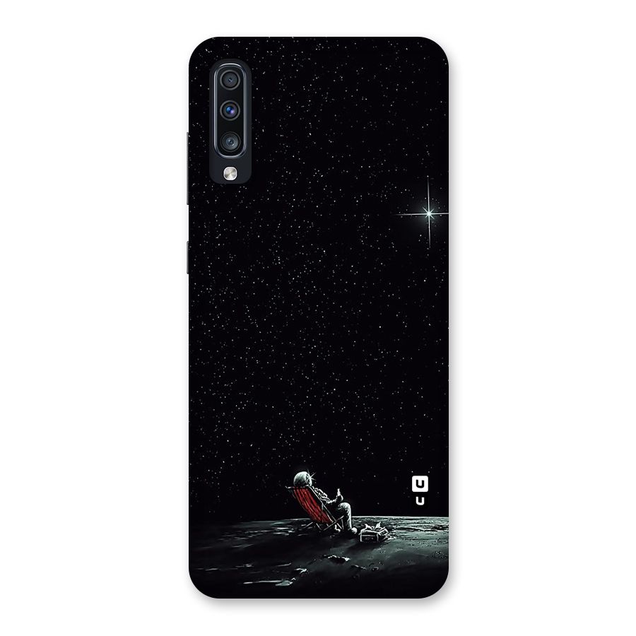 Resting Spaceman Face Back Case for Galaxy A70s