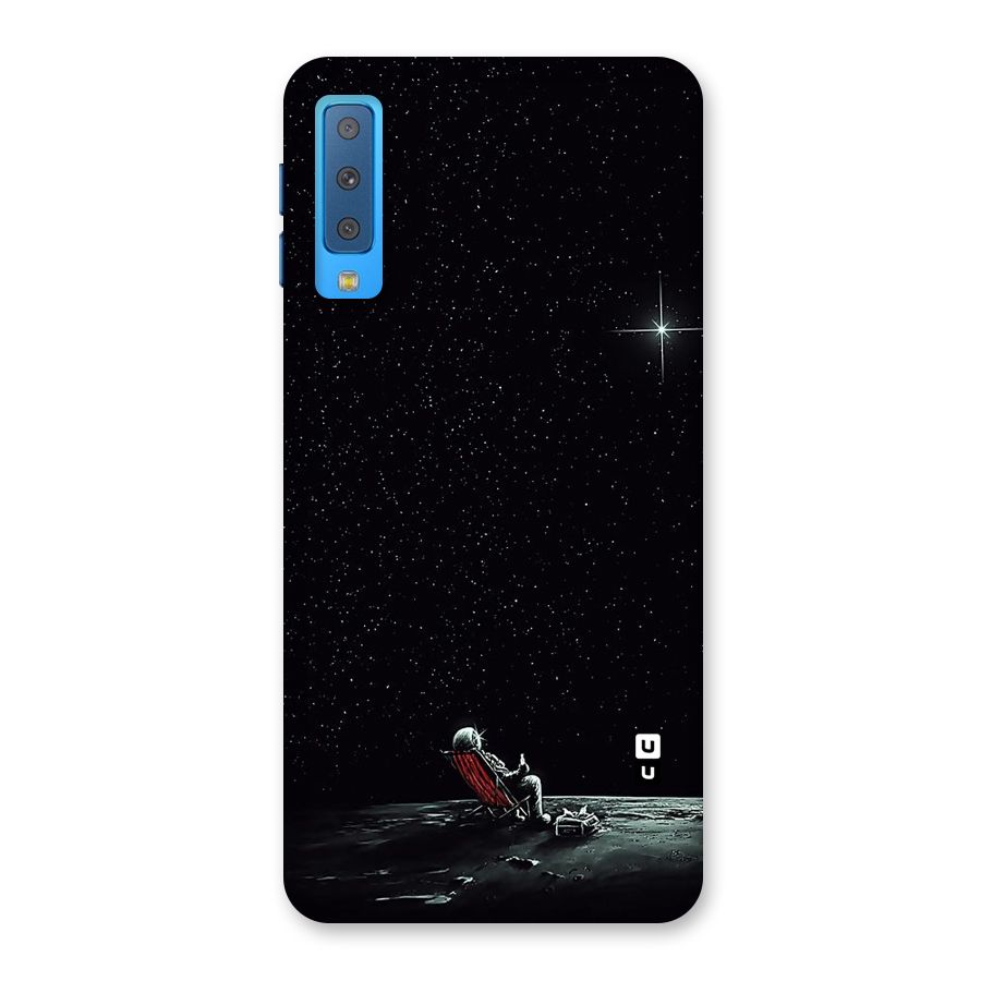 Resting Spaceman Face Back Case for Galaxy A7 (2018)