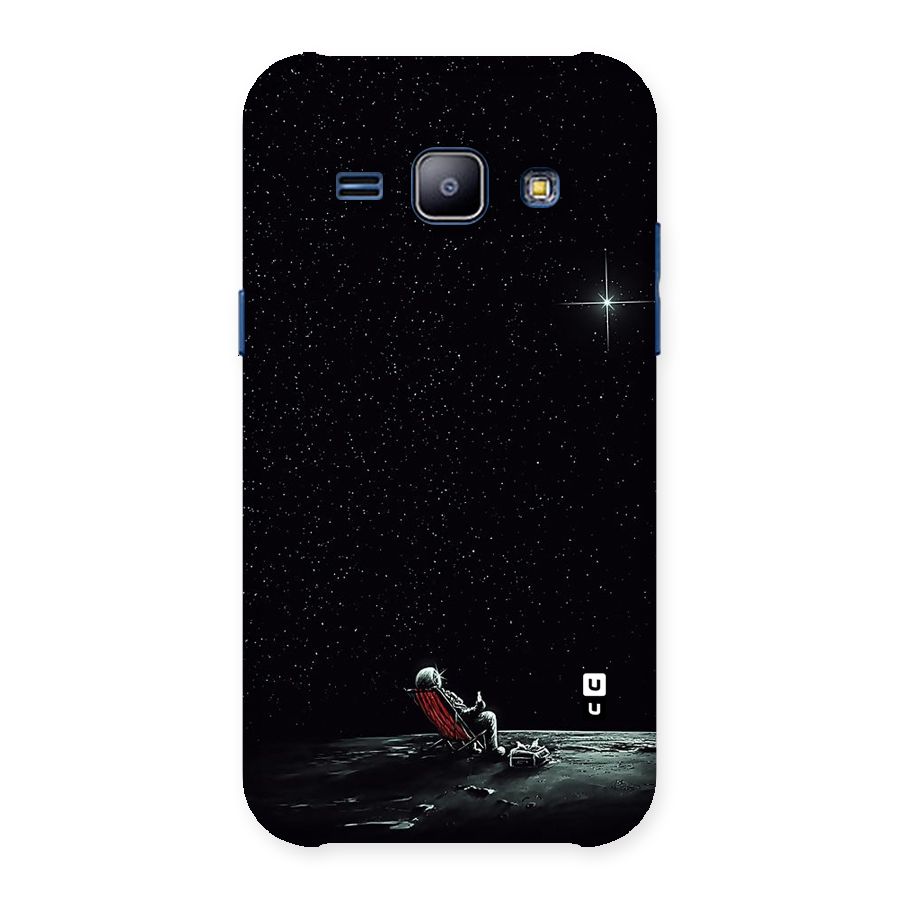 Resting Spaceman Face Back Case for Galaxy J1