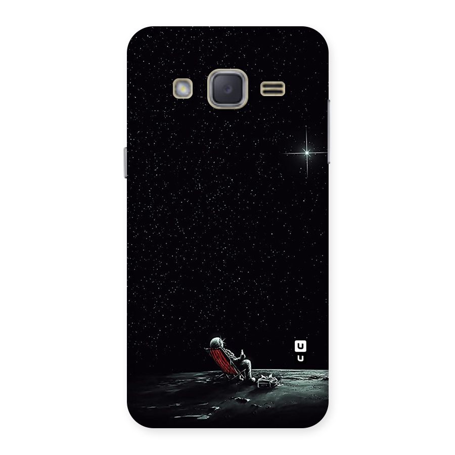 Resting Spaceman Face Back Case for Galaxy J2
