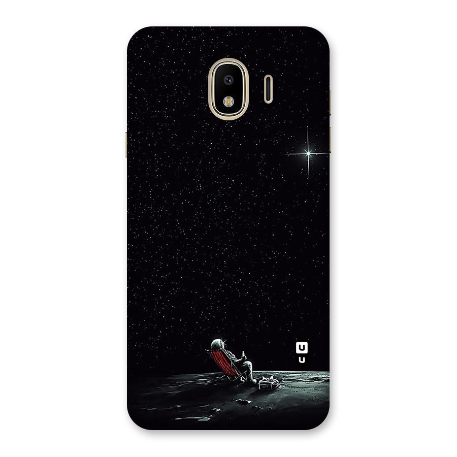 Resting Spaceman Face Back Case for Galaxy J4
