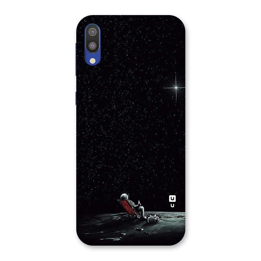 Resting Spaceman Face Back Case for Galaxy M10
