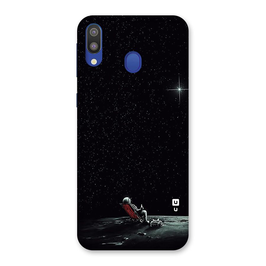 Resting Spaceman Face Back Case for Galaxy M20