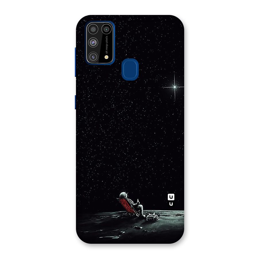Resting Spaceman Face Back Case for Galaxy M31