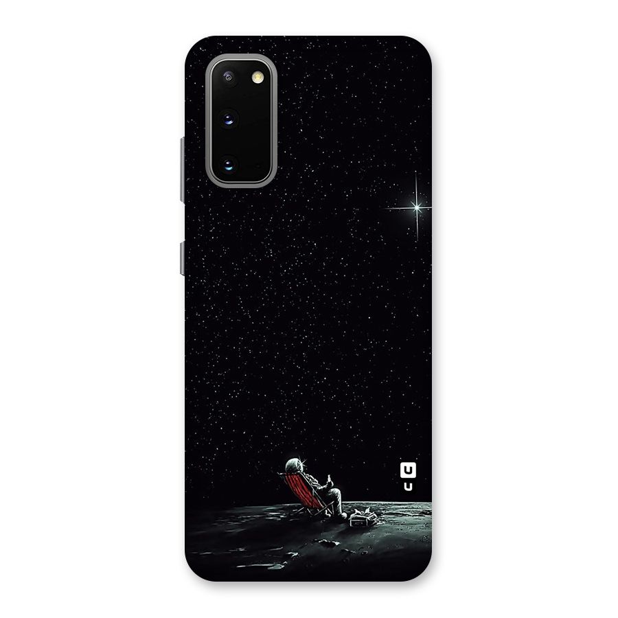Resting Spaceman Face Back Case for Galaxy S20
