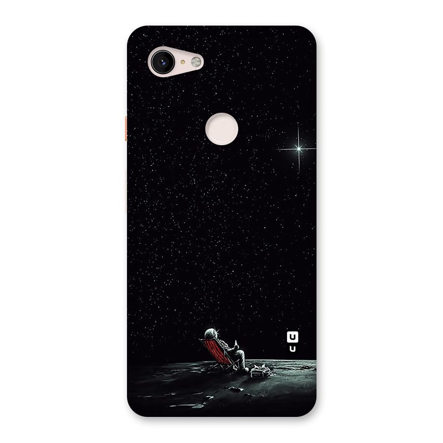 Resting Spaceman Face Back Case for Google Pixel 3 XL
