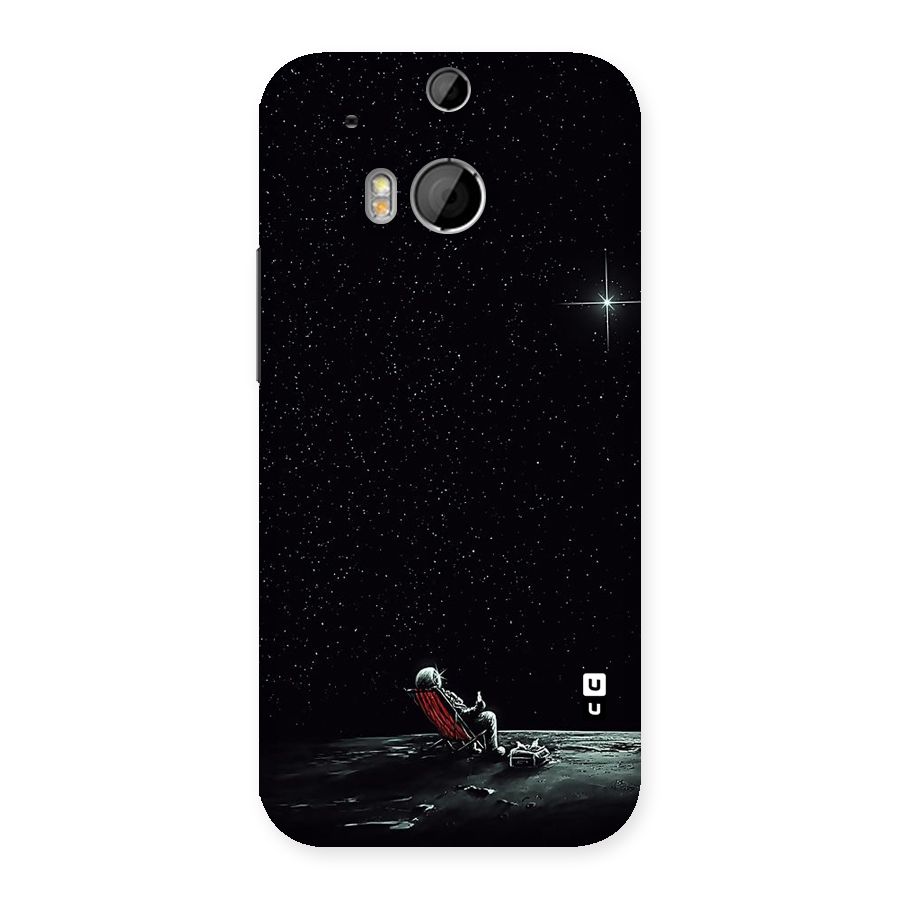 Resting Spaceman Face Back Case for HTC One M8