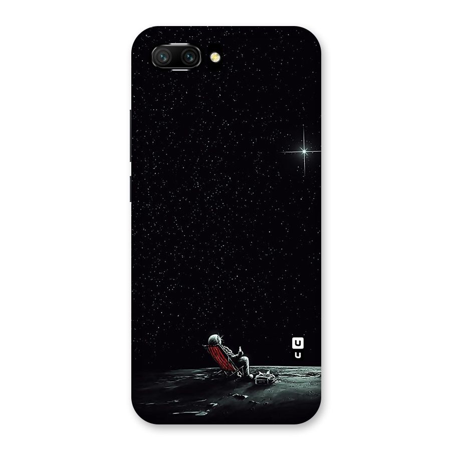 Resting Spaceman Face Back Case for Honor 10