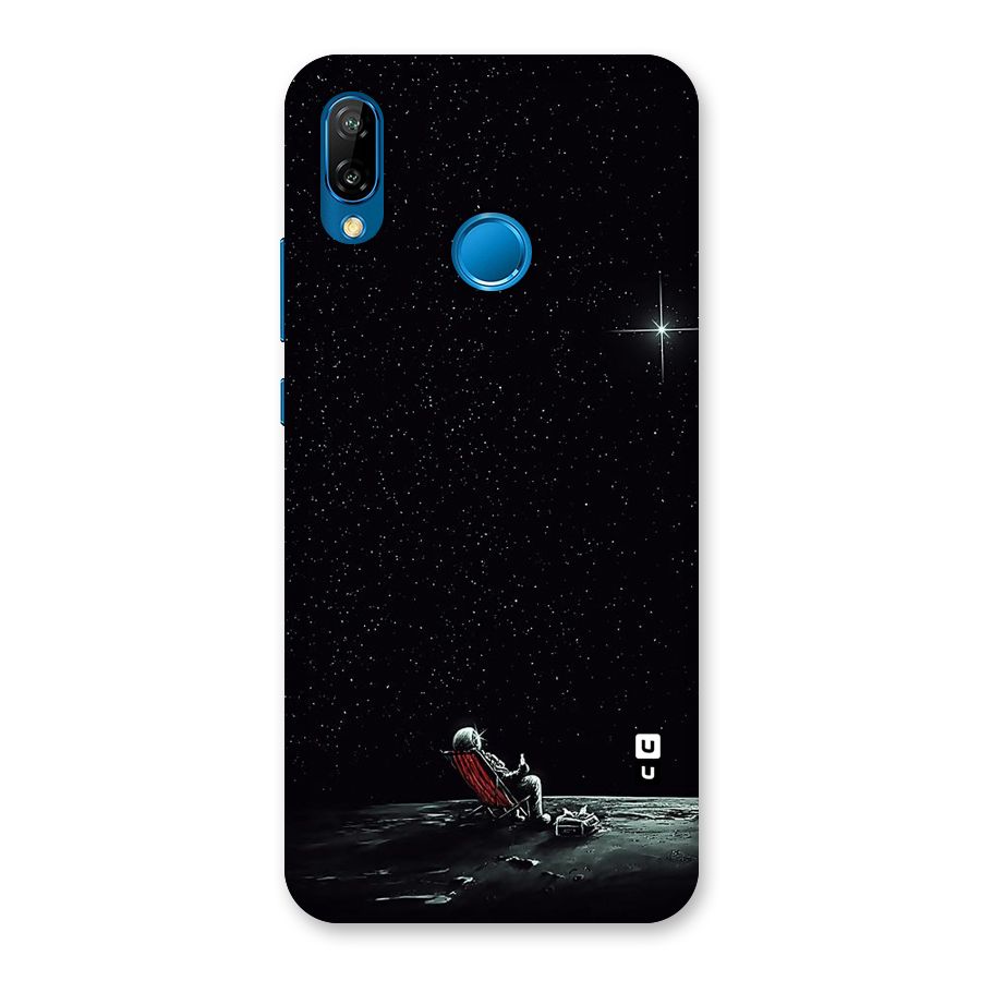 Resting Spaceman Face Back Case for Huawei P20 Lite