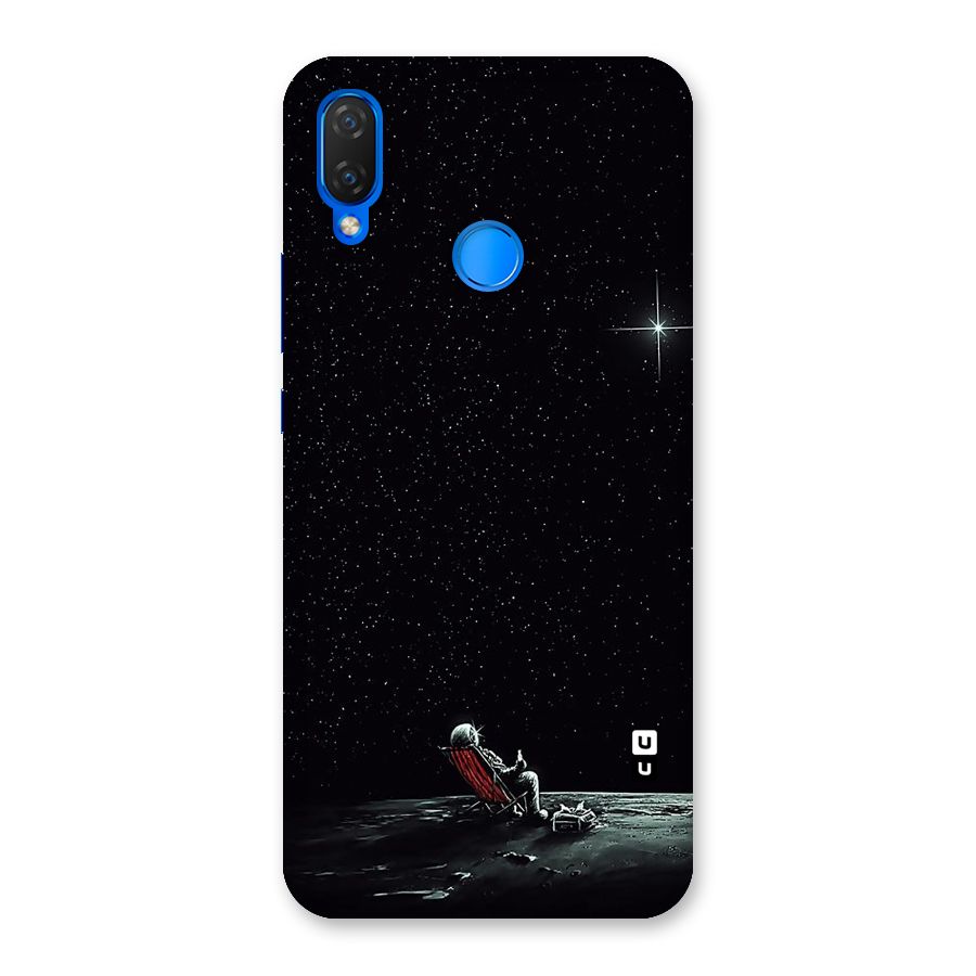 Resting Spaceman Face Back Case for Huawei P Smart+