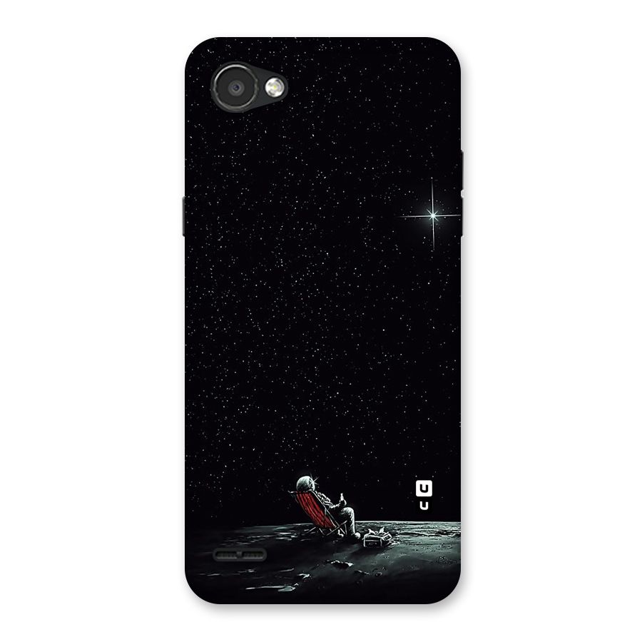 Resting Spaceman Face Back Case for LG Q6