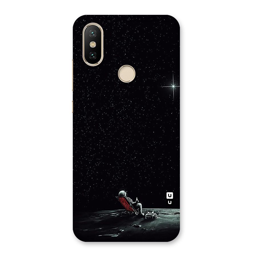 Resting Spaceman Face Back Case for Mi A2