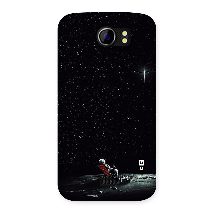 Resting Spaceman Face Back Case for Micromax Canvas 2 A110