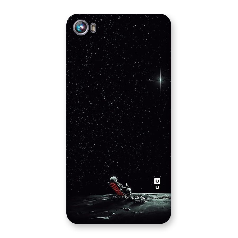Resting Spaceman Face Back Case for Micromax Canvas Fire 4 A107