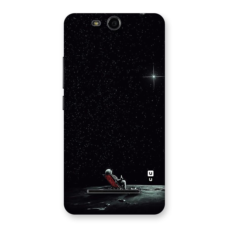 Resting Spaceman Face Back Case for Micromax Canvas Juice 3 Q392