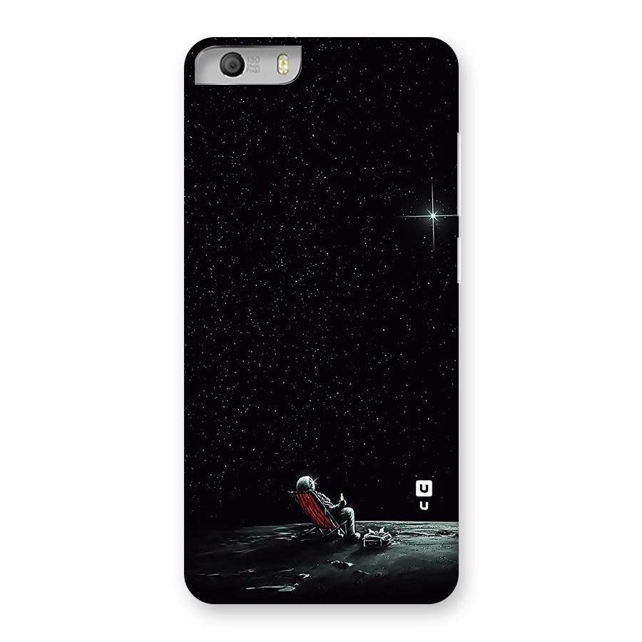 Resting Spaceman Face Back Case for Micromax Canvas Knight 2