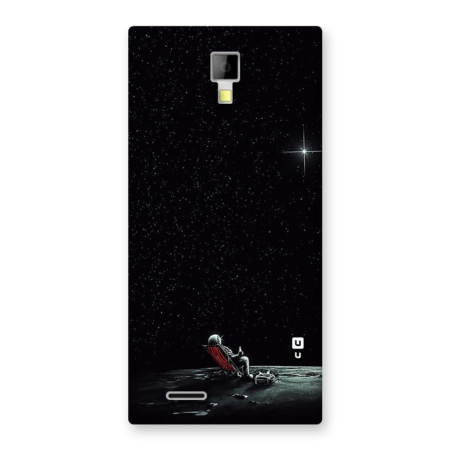 Resting Spaceman Face Back Case for Micromax Canvas Xpress A99