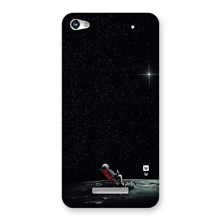 Resting Spaceman Face Back Case for Micromax Hue 2