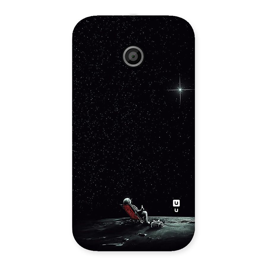 Resting Spaceman Face Back Case for Moto E