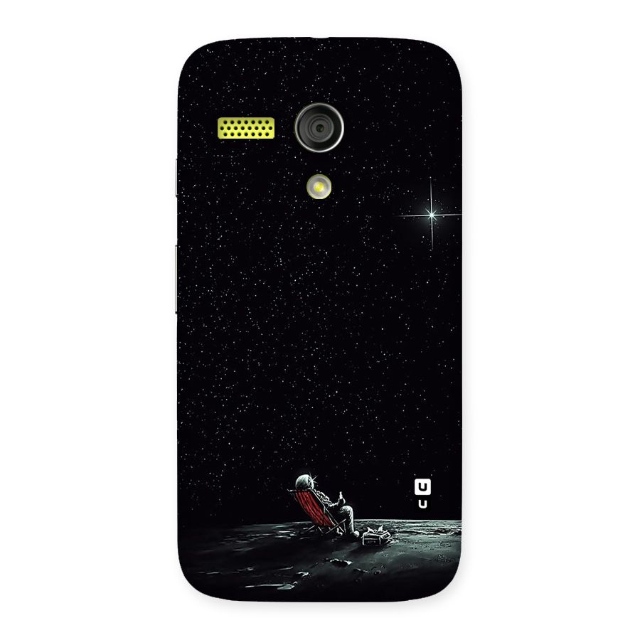 Resting Spaceman Face Back Case for Moto G