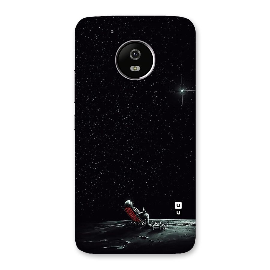 Resting Spaceman Face Back Case for Moto G5