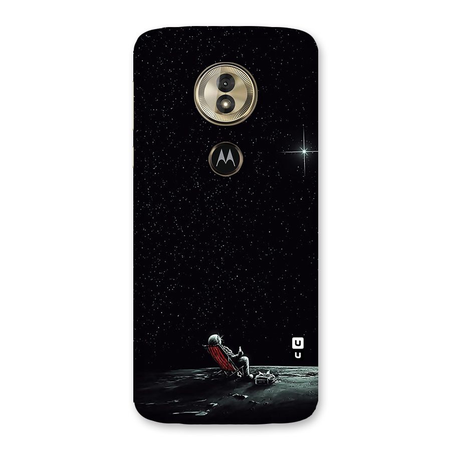 Resting Spaceman Face Back Case for Moto G6 Play