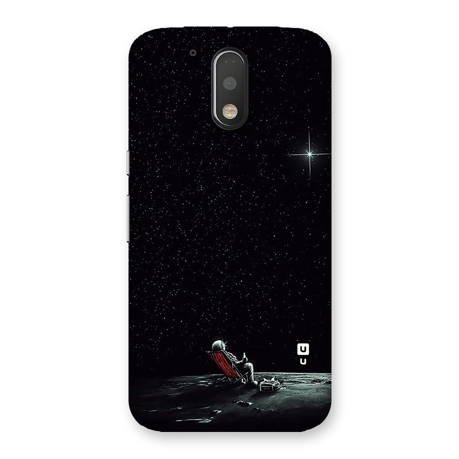 Resting Spaceman Face Back Case for Motorola Moto G4 Plus