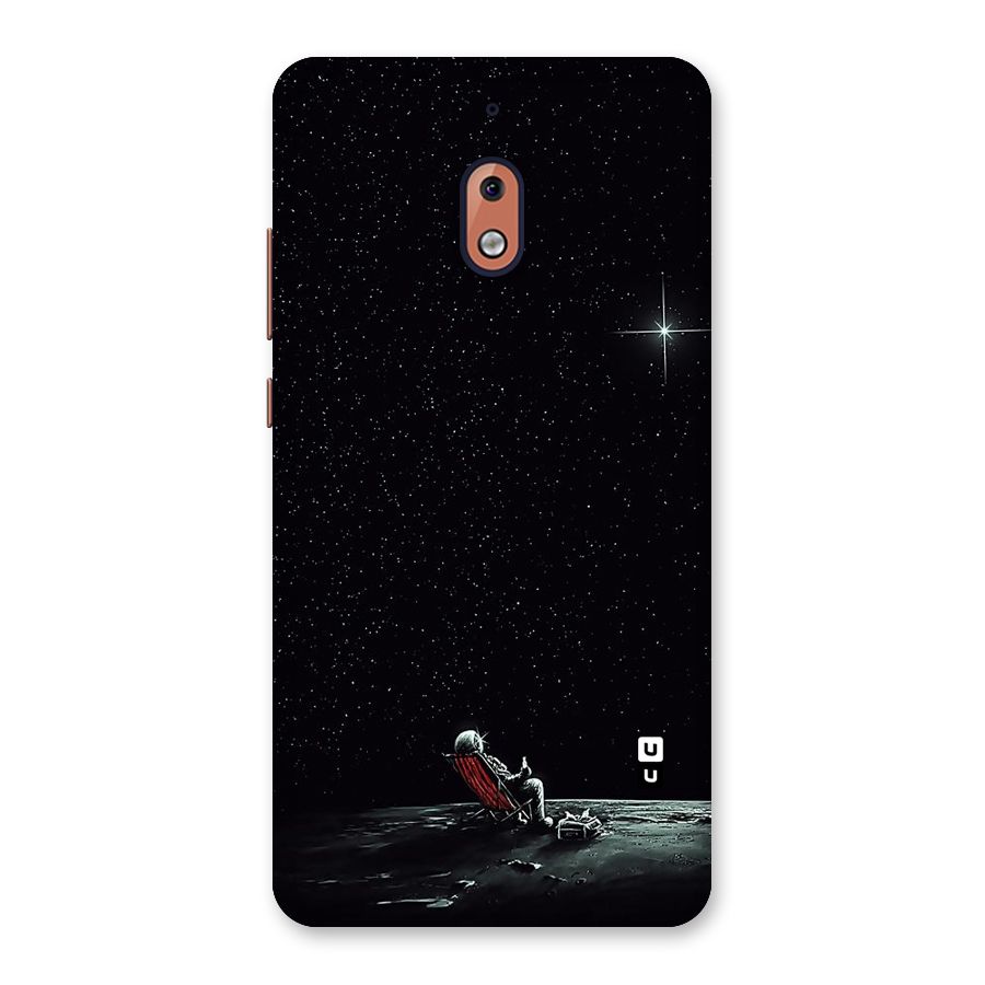 Resting Spaceman Face Back Case for Nokia 2.1