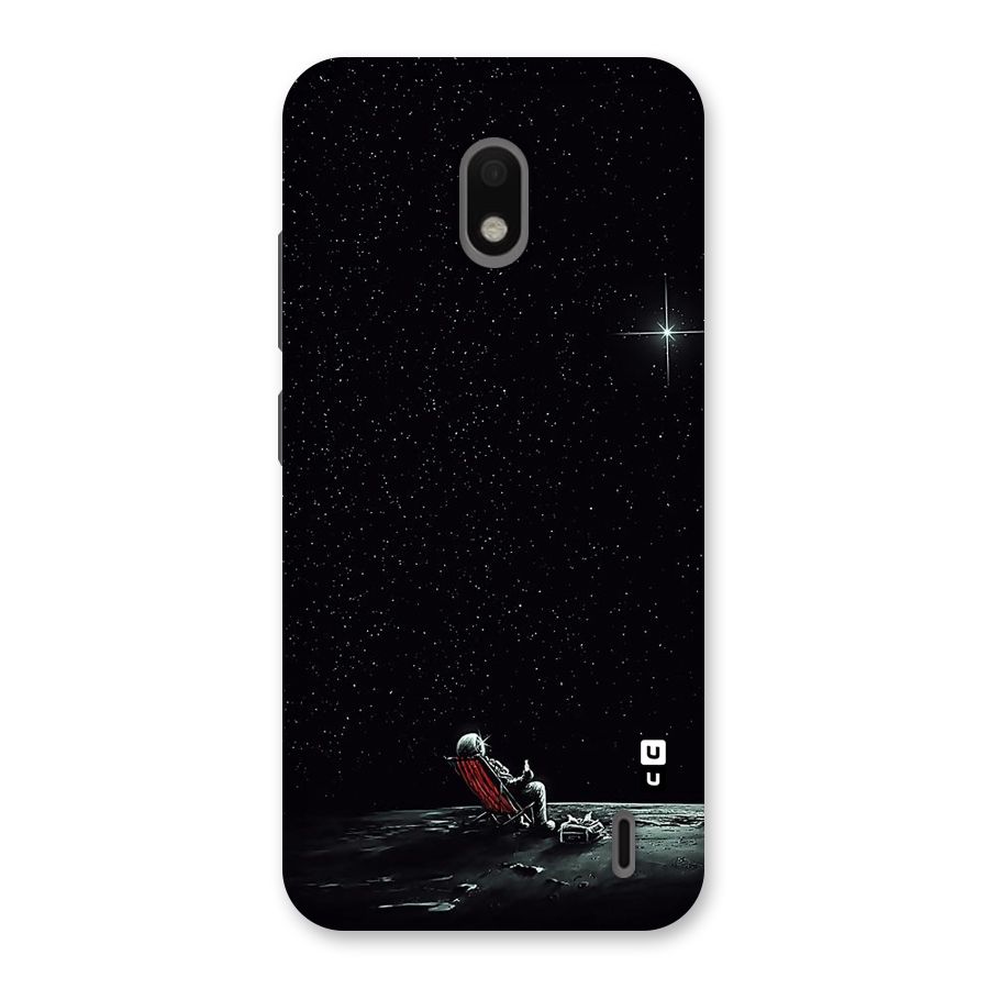 Resting Spaceman Face Back Case for Nokia 2.2