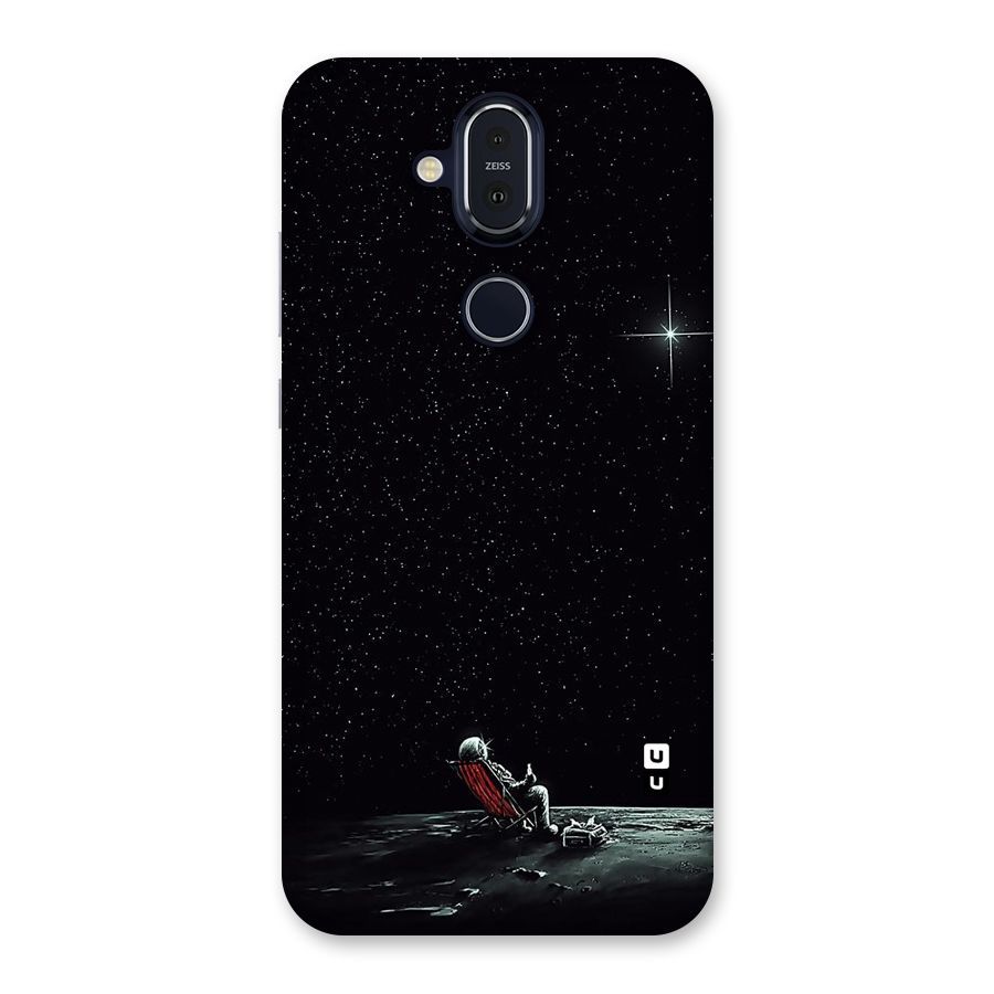 Resting Spaceman Face Back Case for Nokia 8.1