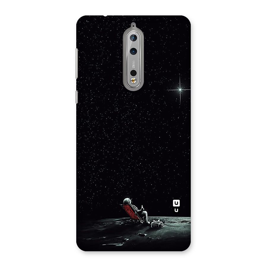 Resting Spaceman Face Back Case for Nokia 8