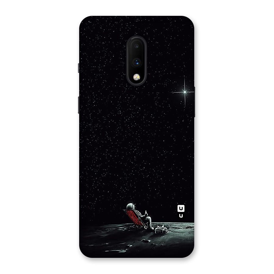 Resting Spaceman Face Back Case for OnePlus 7