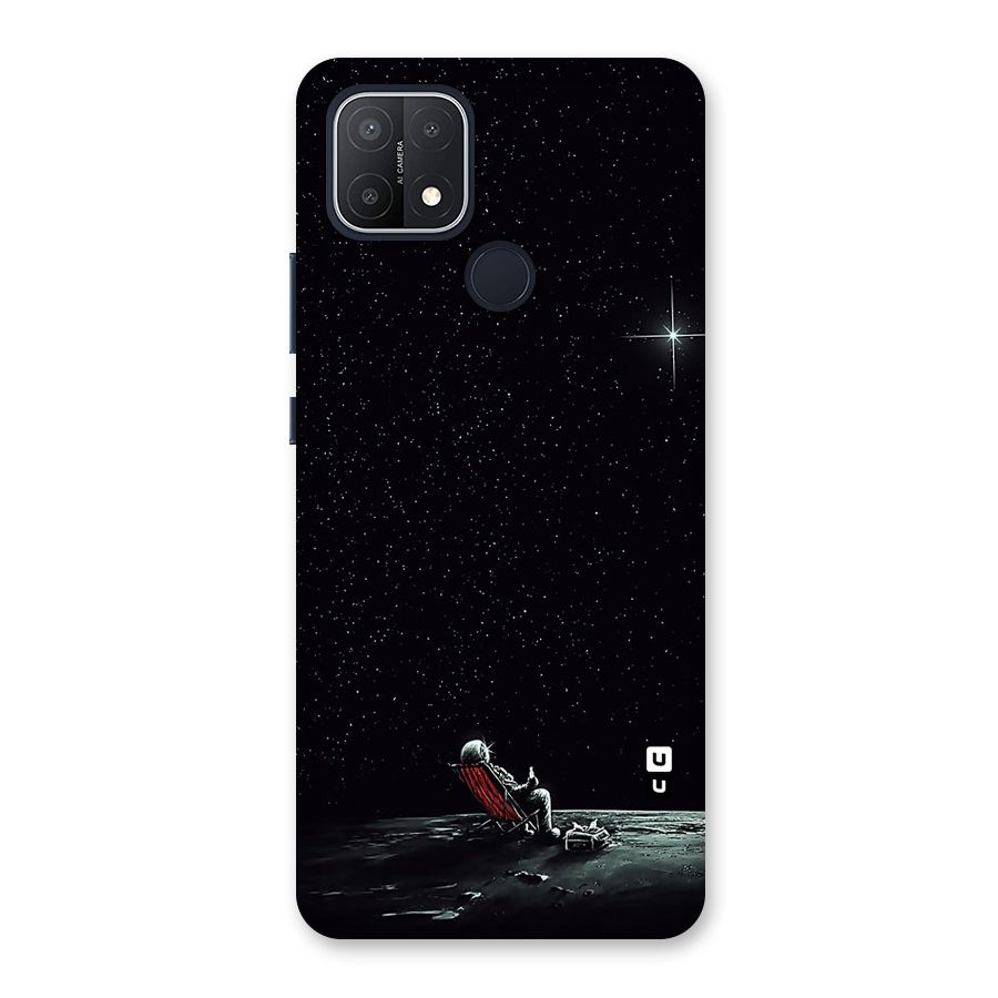 Resting Spaceman Face Back Case for Oppo A15s