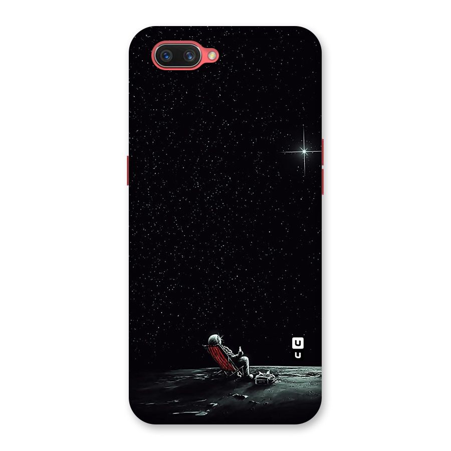 Resting Spaceman Face Back Case for Oppo A3s