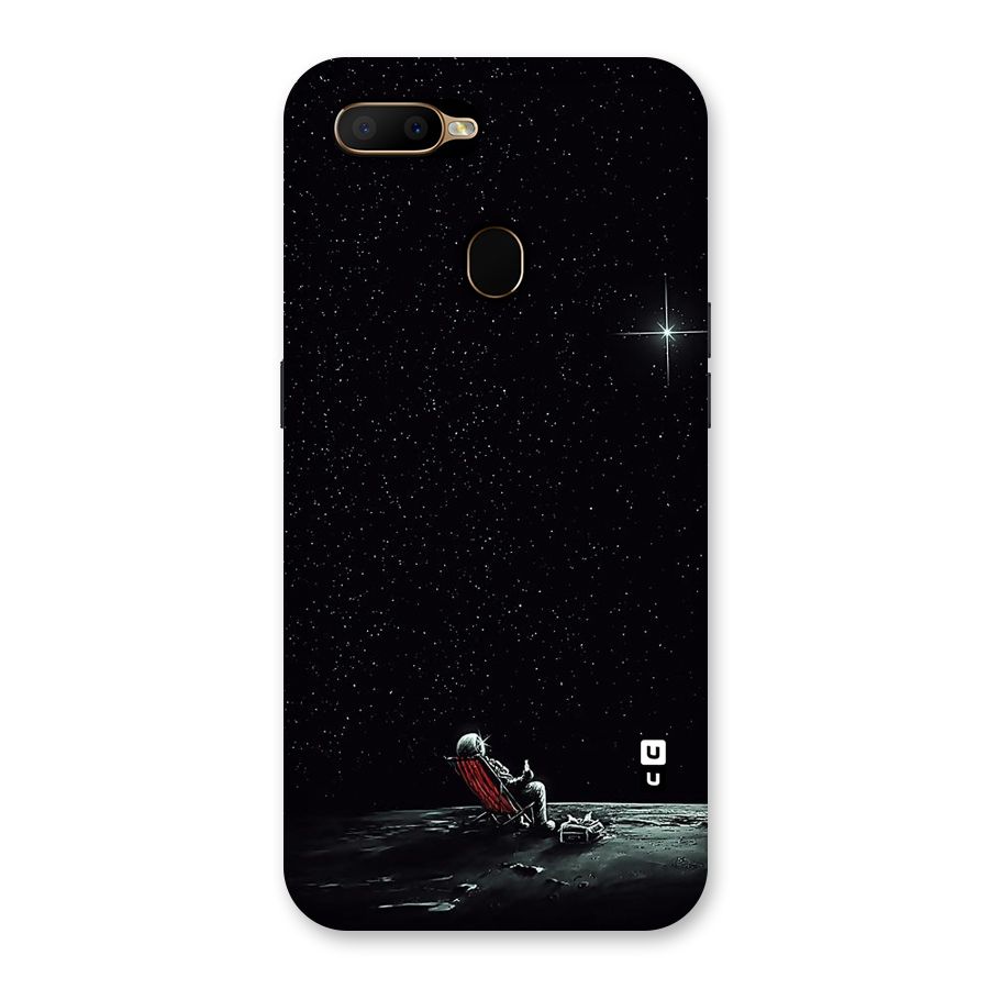 Resting Spaceman Face Back Case for Oppo A5s