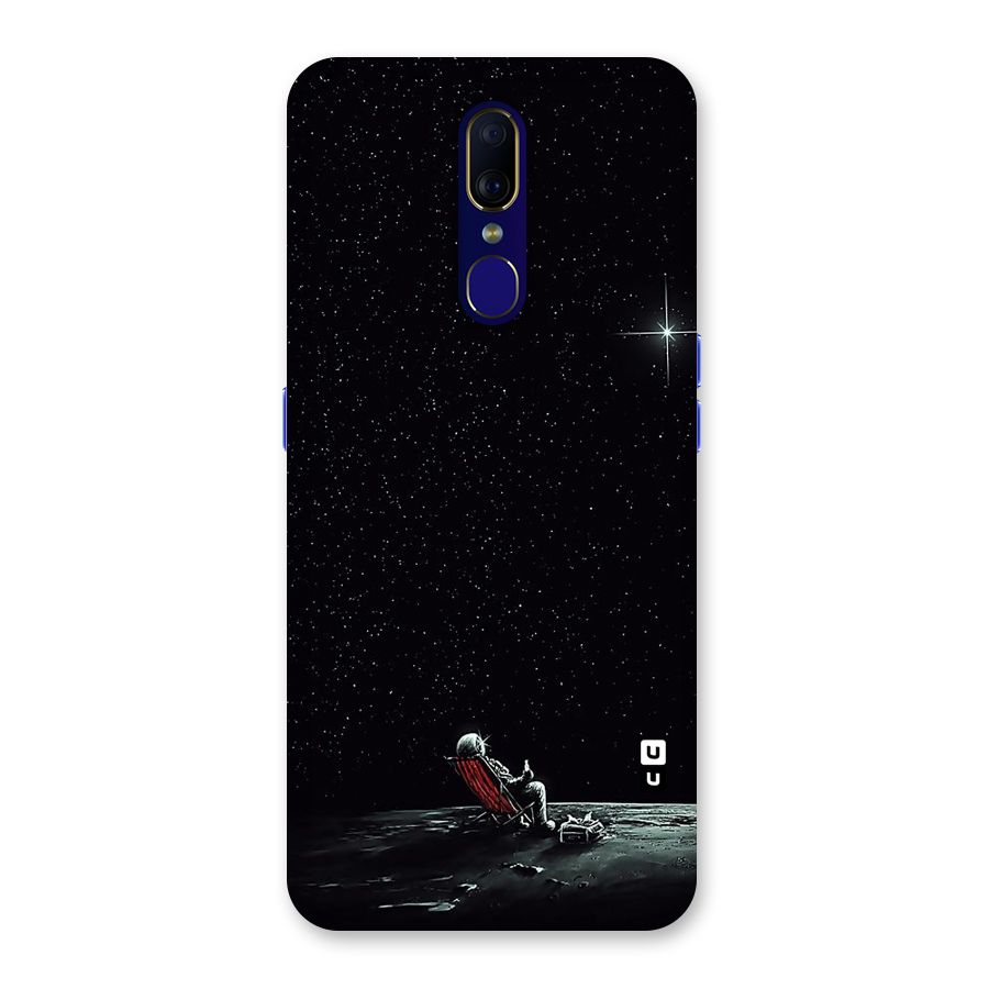 Resting Spaceman Face Back Case for Oppo A9