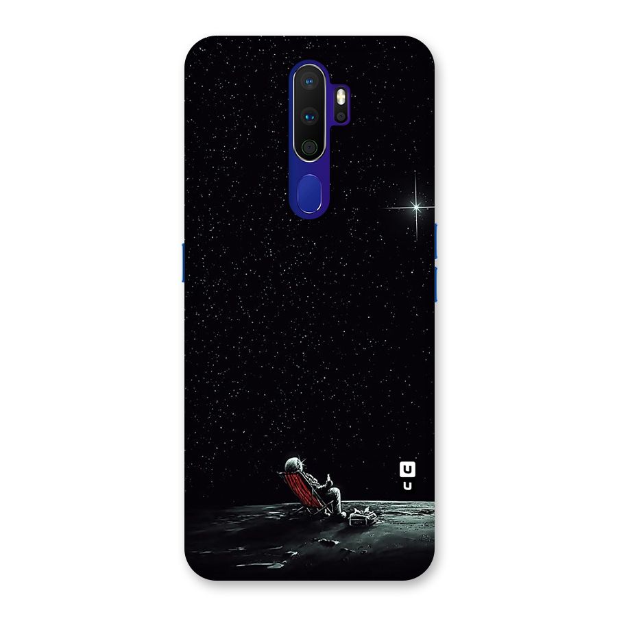 Resting Spaceman Face Back Case for Oppo A9 (2020)