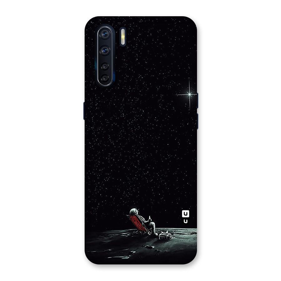 Resting Spaceman Face Back Case for Oppo F15