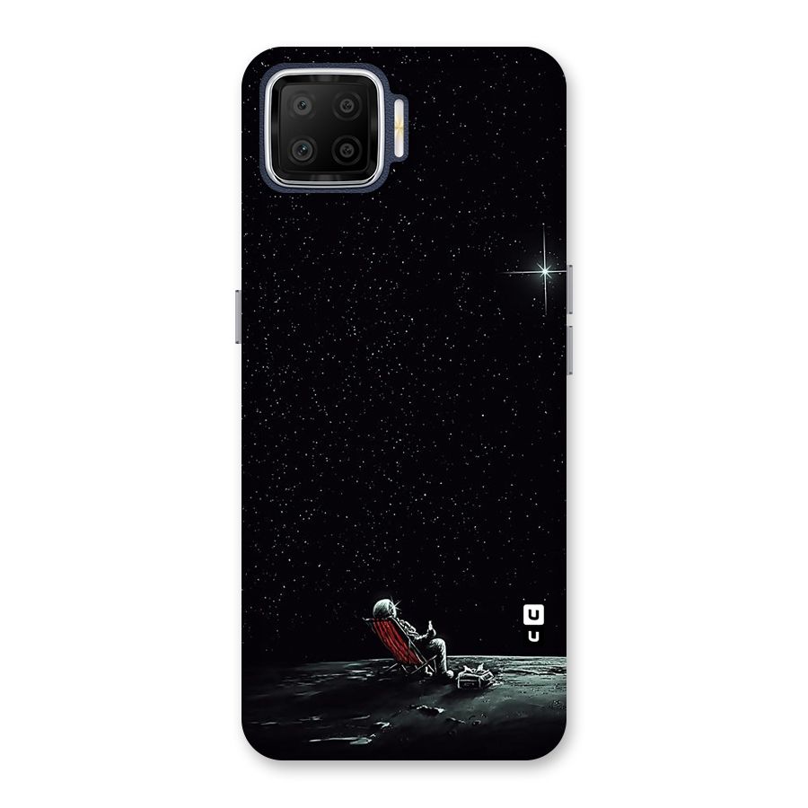 Resting Spaceman Face Back Case for Oppo F17