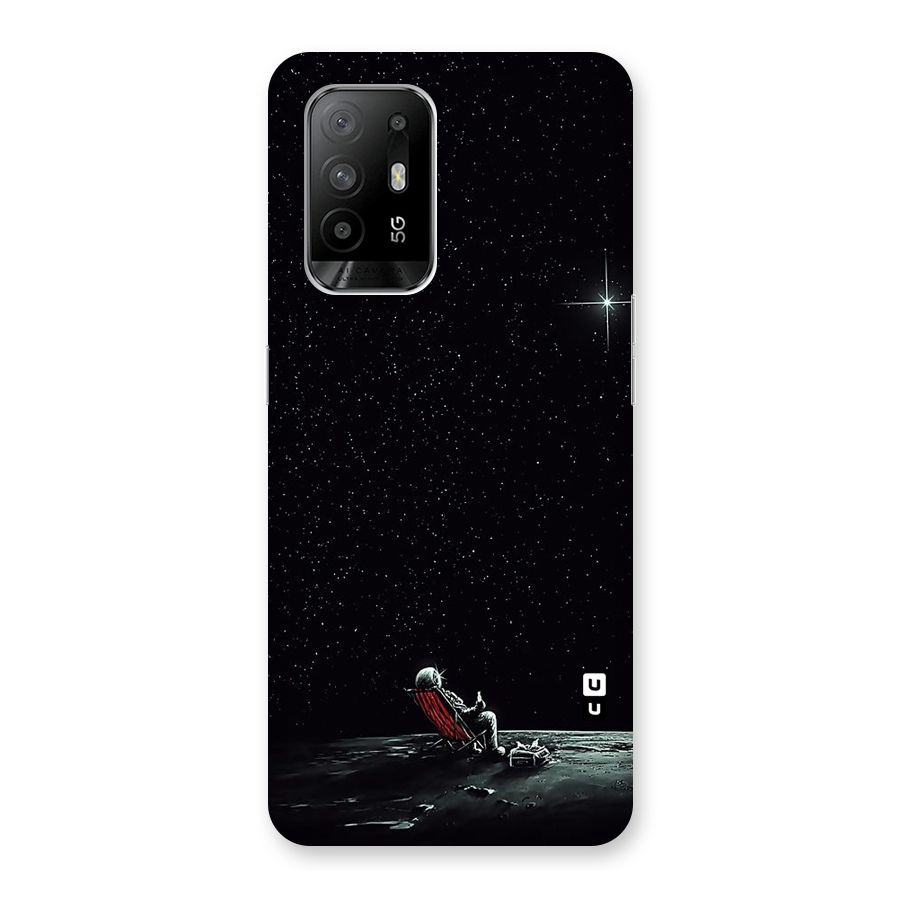 Resting Spaceman Face Back Case for Oppo F19 Pro Plus 5G