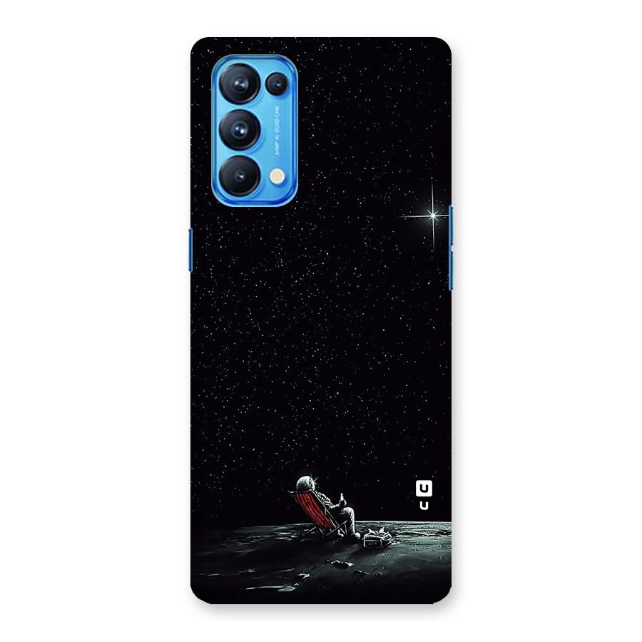 Resting Spaceman Face Back Case for Oppo Reno5 Pro 5G