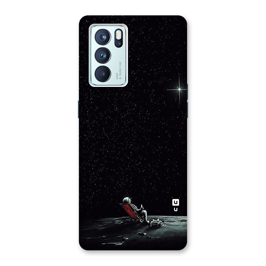 Resting Spaceman Face Back Case for Oppo Reno6 Pro 5G