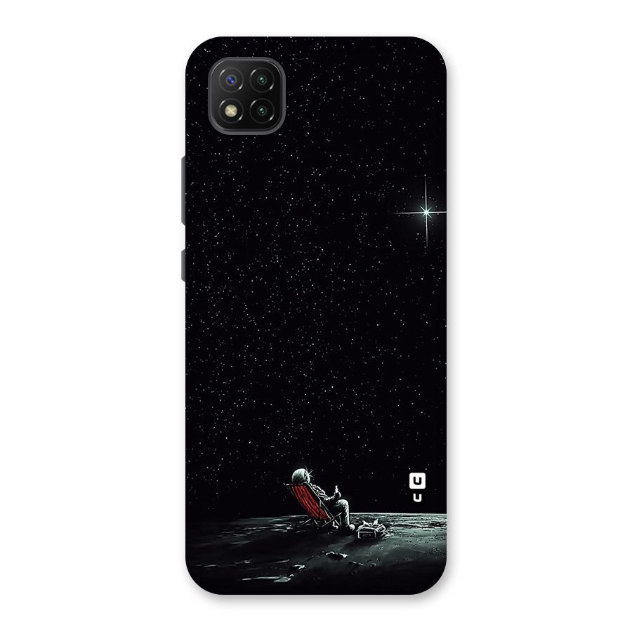 Resting Spaceman Face Back Case for Poco C3
