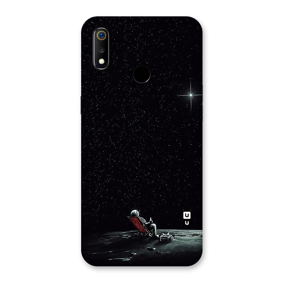 Resting Spaceman Face Back Case for Realme 3