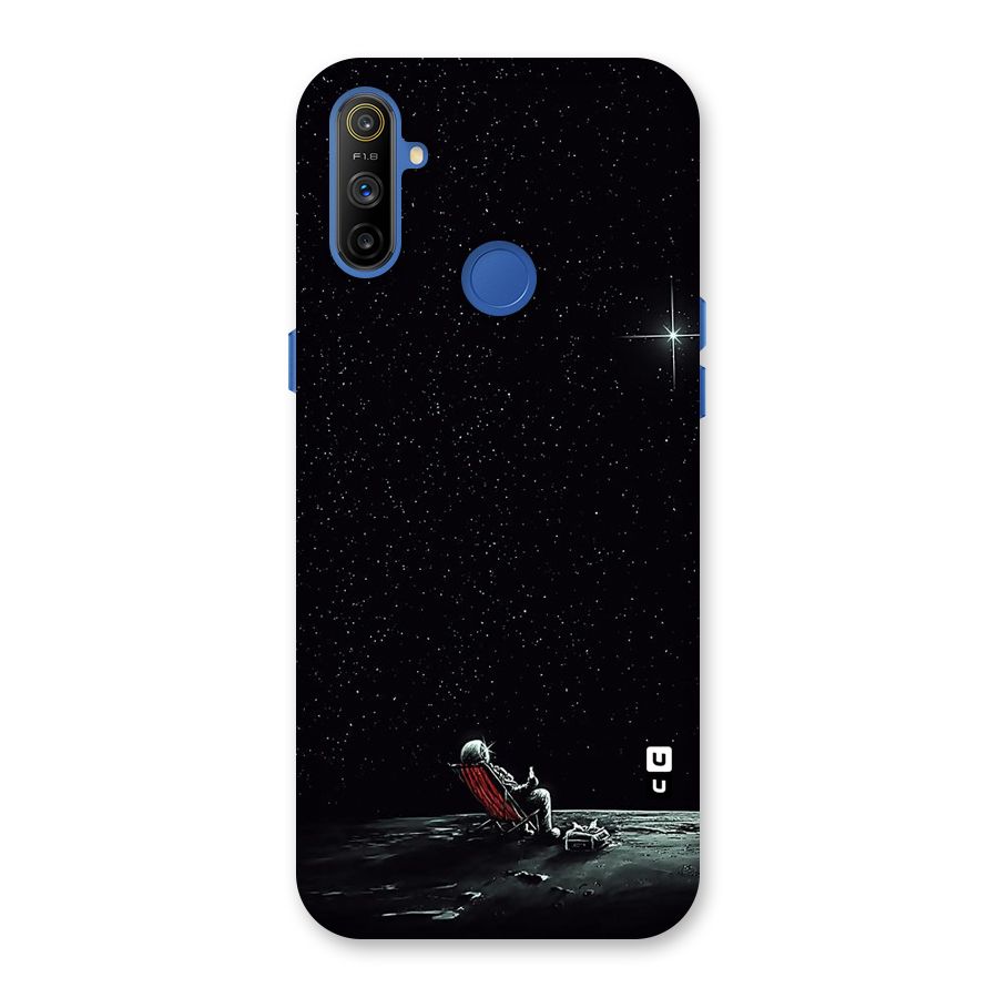 Resting Spaceman Face Back Case for Realme Narzo 10A