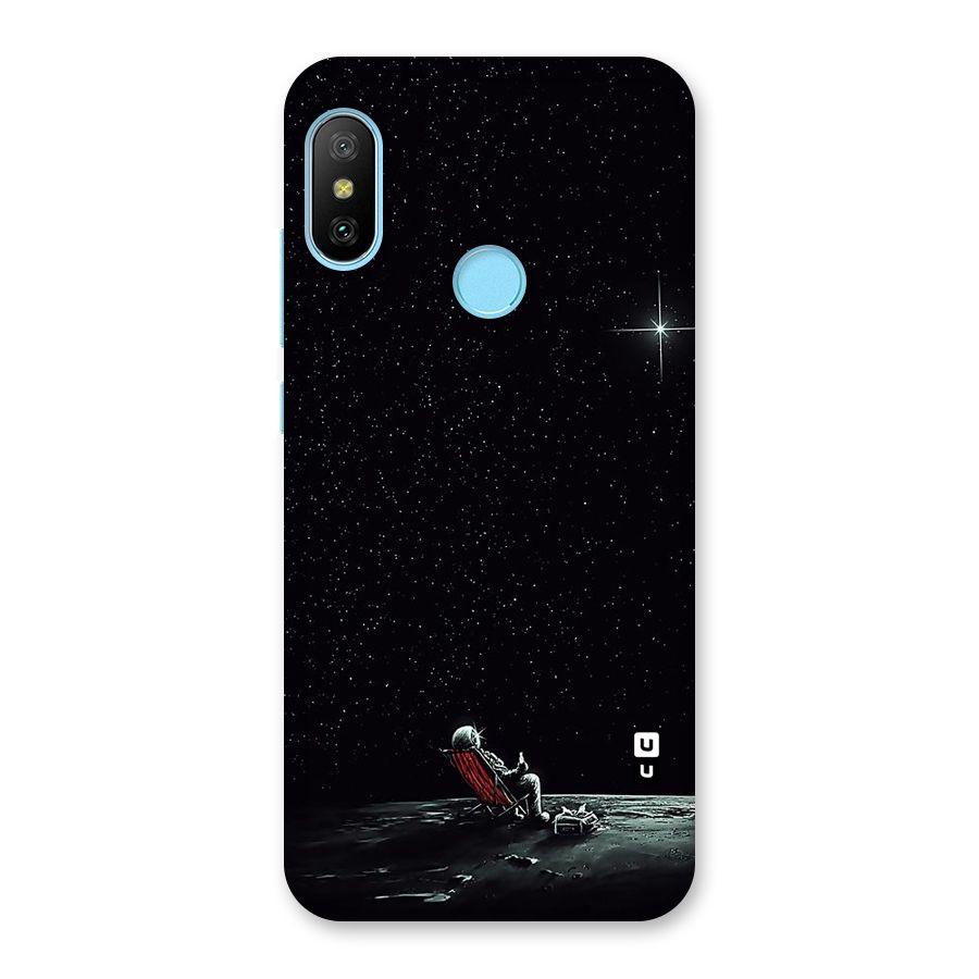 Resting Spaceman Face Back Case for Redmi 6 Pro